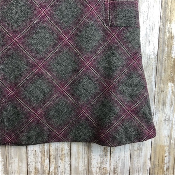 Talbots Skirt Gray Wool Blend Lined Size 8 - Picture 3 of 8